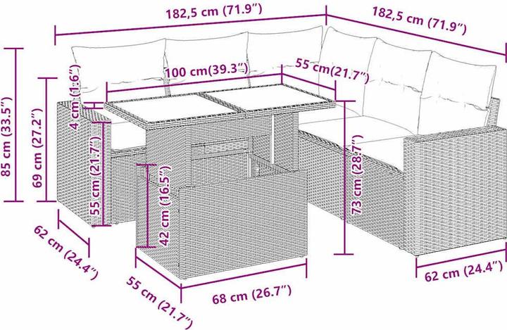 Produktbild vidaXL Kaylani
