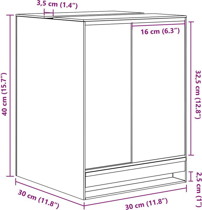 Actual product image vidaXL Terrarium