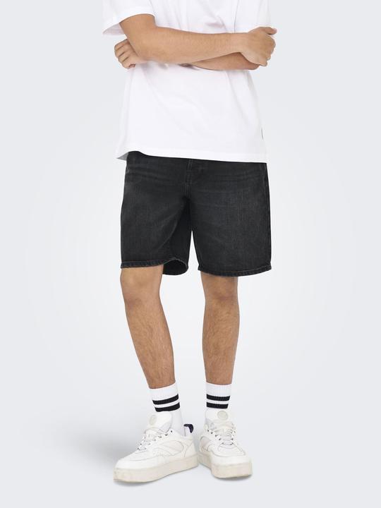 Produktbild Only & Sons Onsedge Black 2047 Tai Dnm Shorts Noos (L)