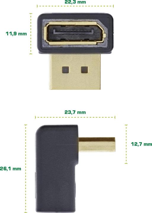 Image du produit InLine Adaptateur DisplayPort (DP, 26 cm)