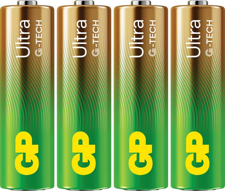 Productafbeelding GP Batteries Ultra Alkaline batterij AA Mignon 1,5V Blister van 4 (4 Pcs., AA)