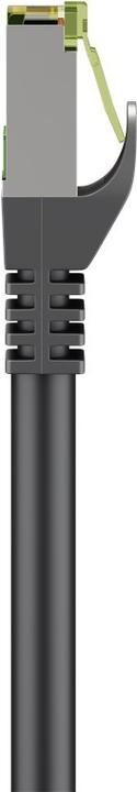 Produktbild Goobay RJ45-Patchkabel mit CAT 8.1 S/FTP Rohkabel, schwarz (S/FTP, CAT8.1, 10 m)