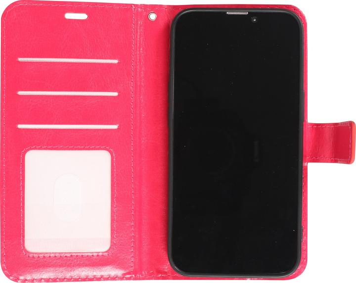 Produktbild PhoneLook Hülle Premium Flip Leder Tasche Dunkelrosa (Samsung Galaxy S25 Ultra)