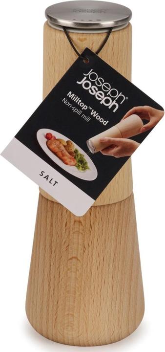 Image du produit Joseph Joseph Milltop Wood Moulin à sel sans miettes (Sel)