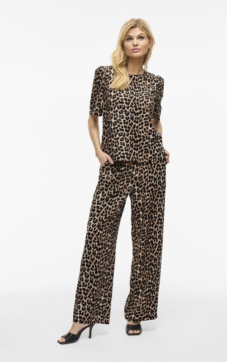 Produktbild Vila VILIOPANA Leoprint Oberteil mit kurzen Ärmeln (36)