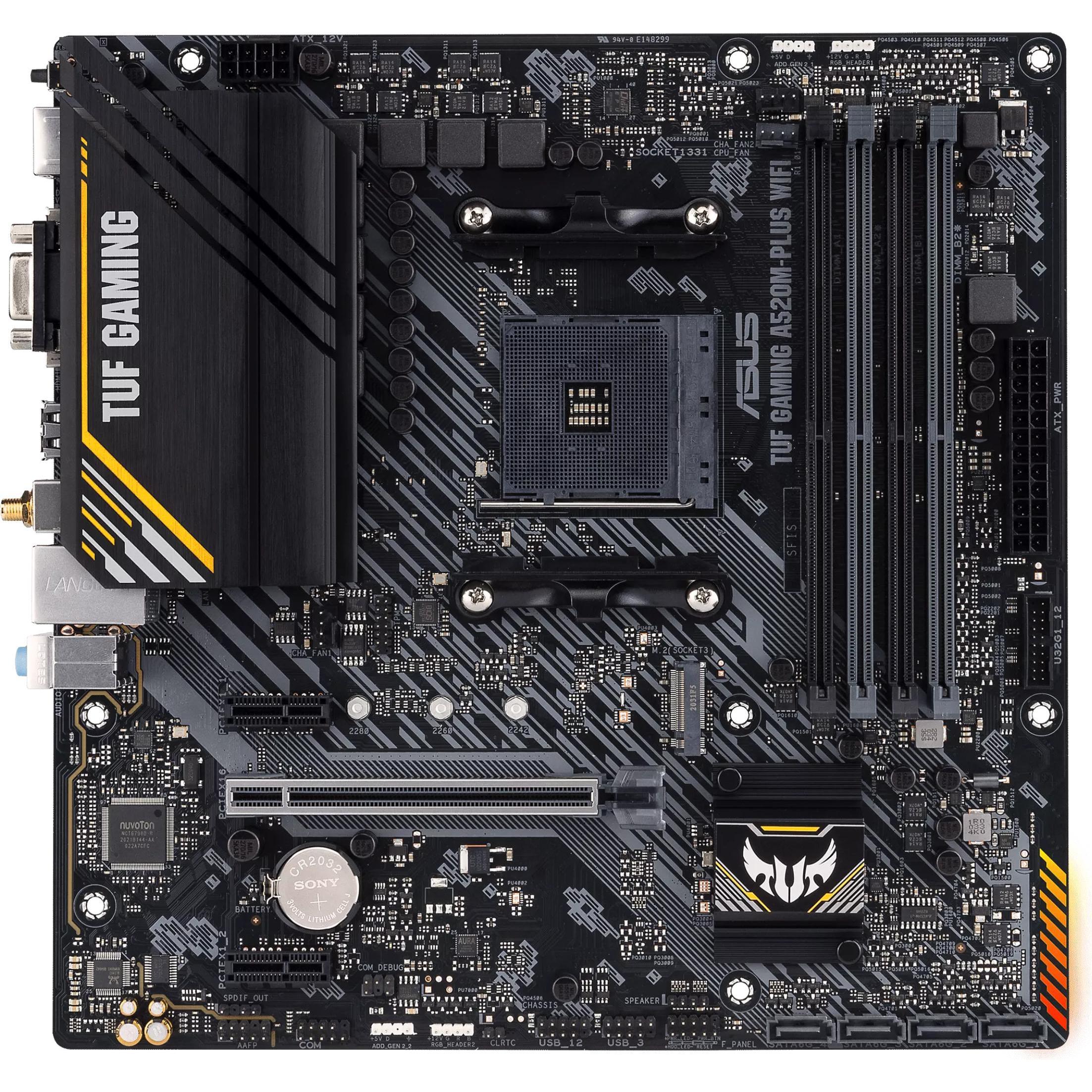 ASUS TUF GAMING A520M-PLUS WIFI (AM4, AMD A520, mATX), Mainboard