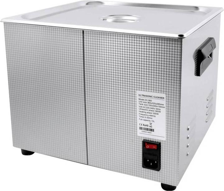 Productafbeelding Toolcraft USC-1500 Ultraschallreiniger Bürobedarf, Schmuck, Werkstatt 360 W 15 l (40 kHz, 15000 ml)
