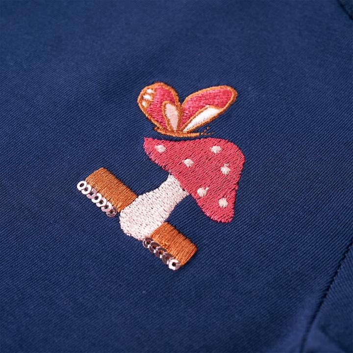 Produktbild VidaXL Kinder-Langarmshirt Marineblau 140,Material: 95 % Baumwolle (140)