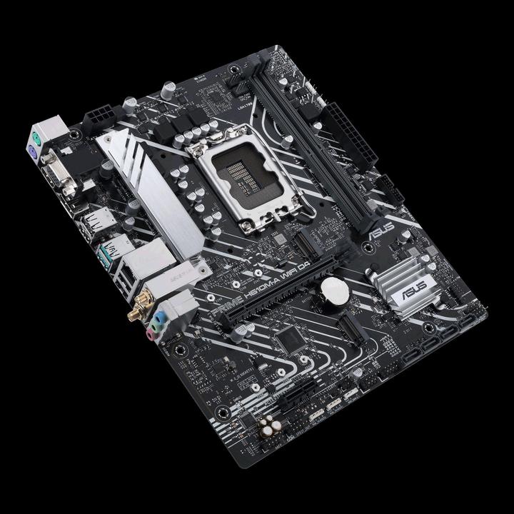 Image du produit ASUS MB PRIME -A WIFI Intel,1700,DDR4,mATX (LGA 1700, Intel H610, mATX)