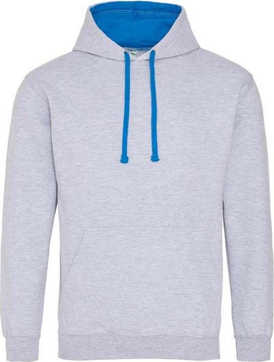 Grau meliert, Saphir-Blau