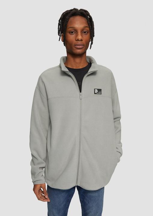 Produktbild S.Oliver Sweatshirt Jacke Fleecejacke mit Stehkragen (S)