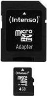 Produktbild Intenso microSD Class 10 (4 GB, microSDHC, U1)