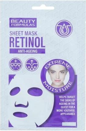 Produktbild Beauty Formulas Retinol Anti-Aging Sheet Mask moisturizing mask in face sheet