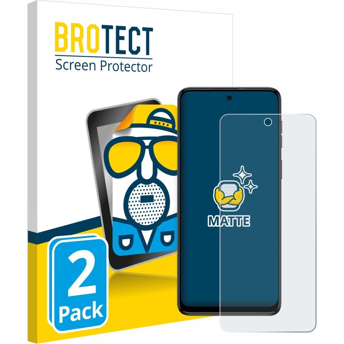 BROTECT Pellicola protettiva antiriflesso opaca (2 pz., Motorola Moto G54), Pellicola protettiva smartphone, Grigio