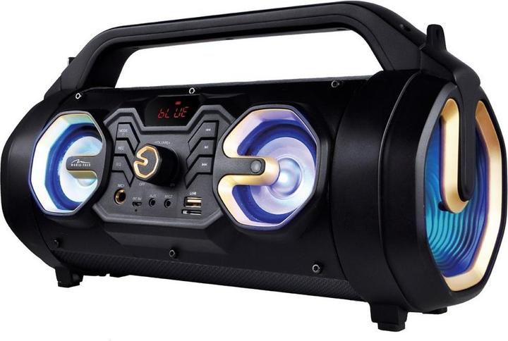 Actual product image Media-Tech U-TUBE BT MT3163, 18W RMS, Bluetooth, Karaoke, USB, FM Radio, MicroSD, AUX, with remote c (4 h, Rechargeable battery operated)