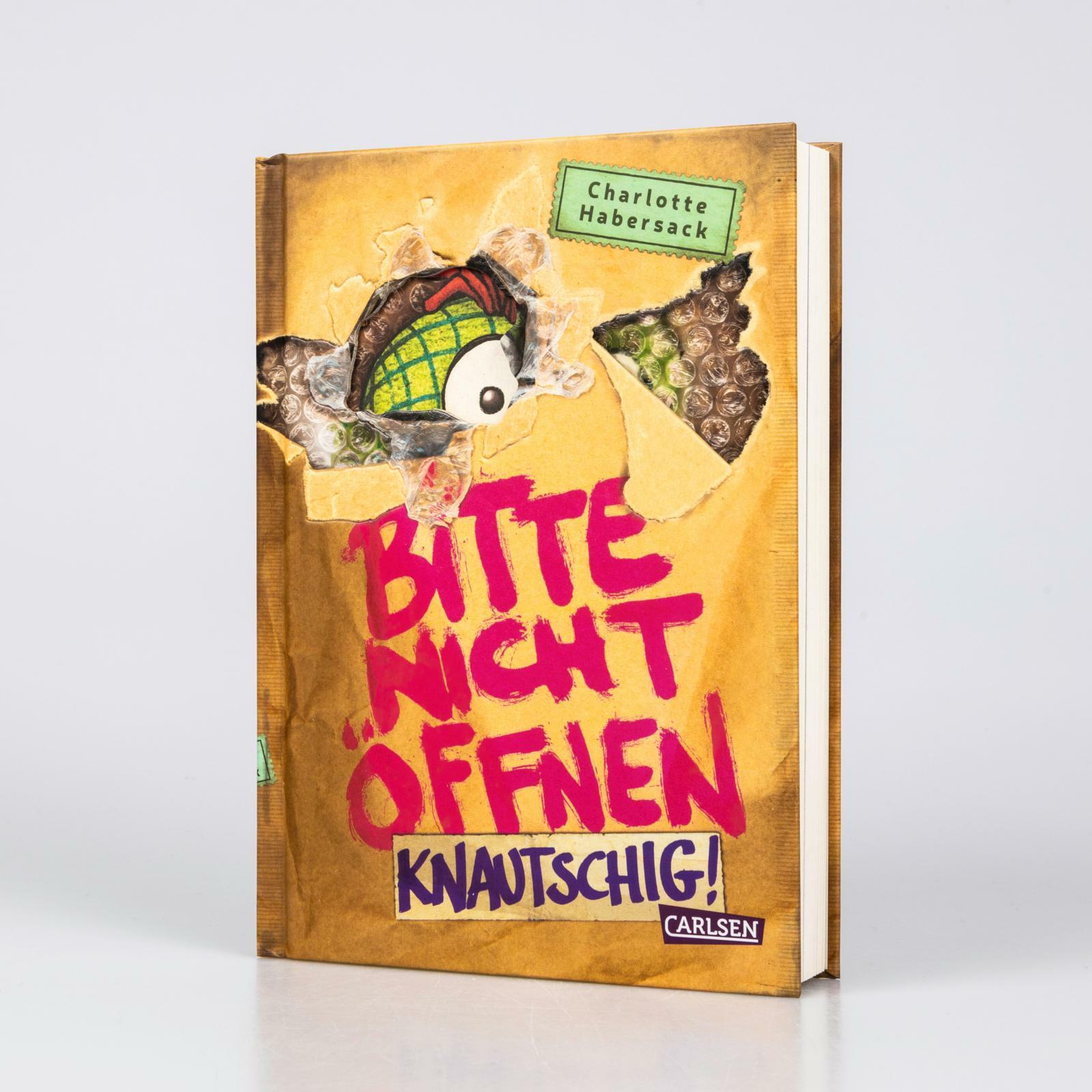 Thumbnail - Bitte nicht öffnen 9: Knautschig!, Kinderbücher von Fréderic Bertrand, Charlotte Habersack