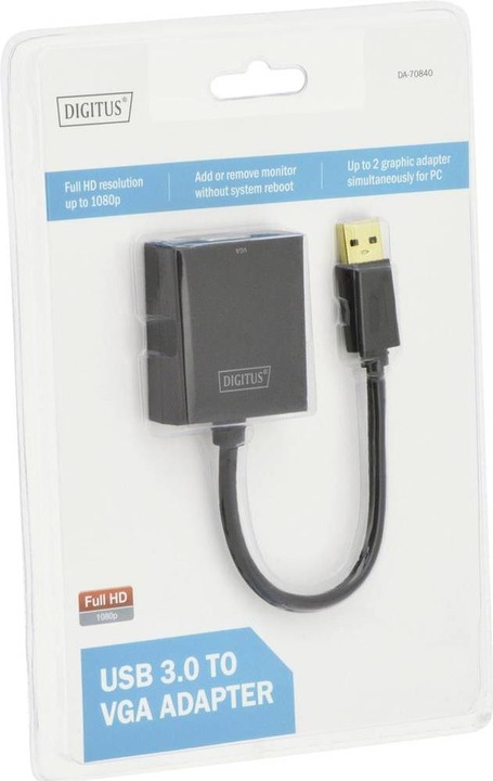 Image du produit Digitus USB 3.0 vers (VGA, 5.25 cm)