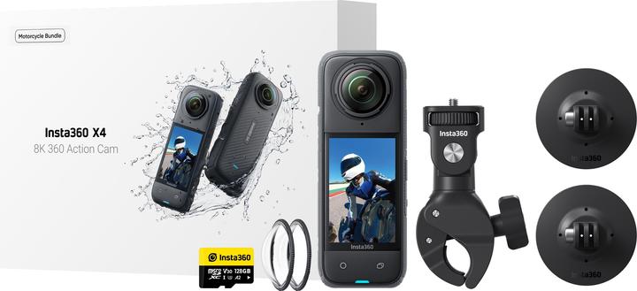 Insta360 X4 Motorcycle Bundle (30p, Bluetooth, WiFi)