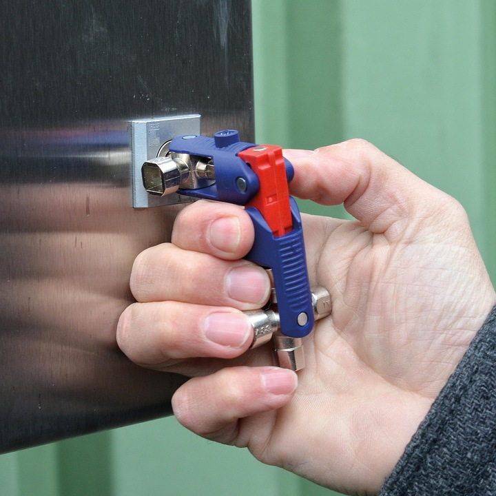 Productafbeelding Knipex Schakelkast sleutel JointKey Quadro (10 mm, 5 mm)