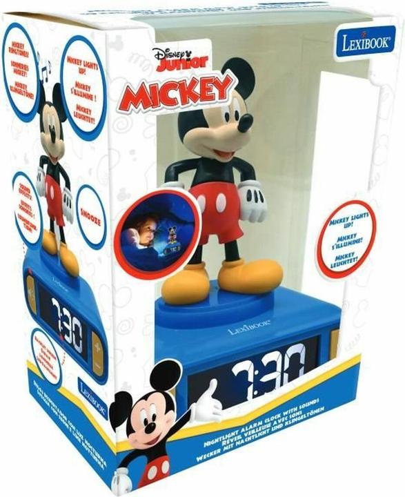 Produktbild Lexibook Mickey Mouse Wecker mit 3D Nachtlicht-Figur und besonderen Klingeltönen
