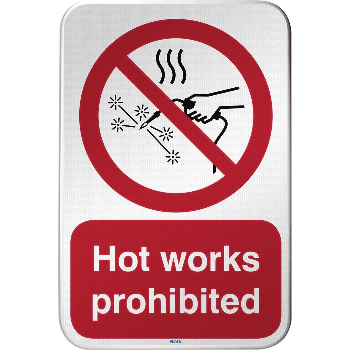 Brady, Sicherheitskennzeichnung, ISO Safety Sign - Hot works