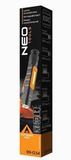 Actual product image Neo Flashlight Flashlight (USB rechargeable flashlight 300 lm 2 in 1 CREE XPE + COB LED) (17.20 cm, 300 lm)