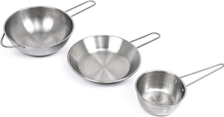 Classic World Set di padelle in acciaio inox, 15 pezzi.