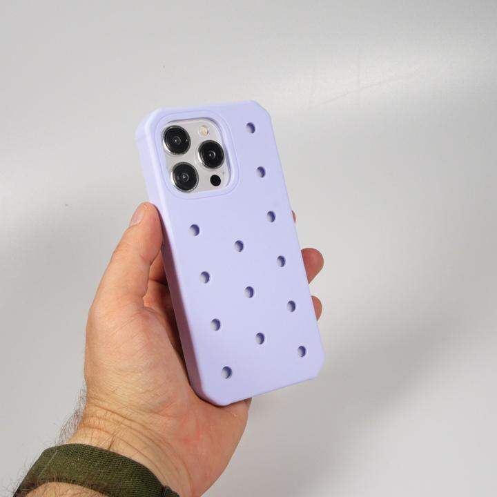 Image du produit PhoneLook Coque Case épais en silicone avec des trous pour les stickers à fixer clair (Apple iPhone 15 Pro)