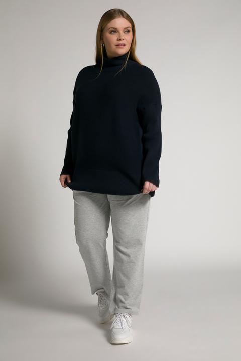 Produktbild Ulla Popken Bellieva-Pullover, Stehkragen, Druckknöpfe, Langarm, GOTS (46, 48)