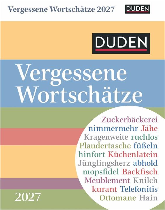 Harenberg Duden Vergessene Wortschätze Tagesabreisskalender 2027