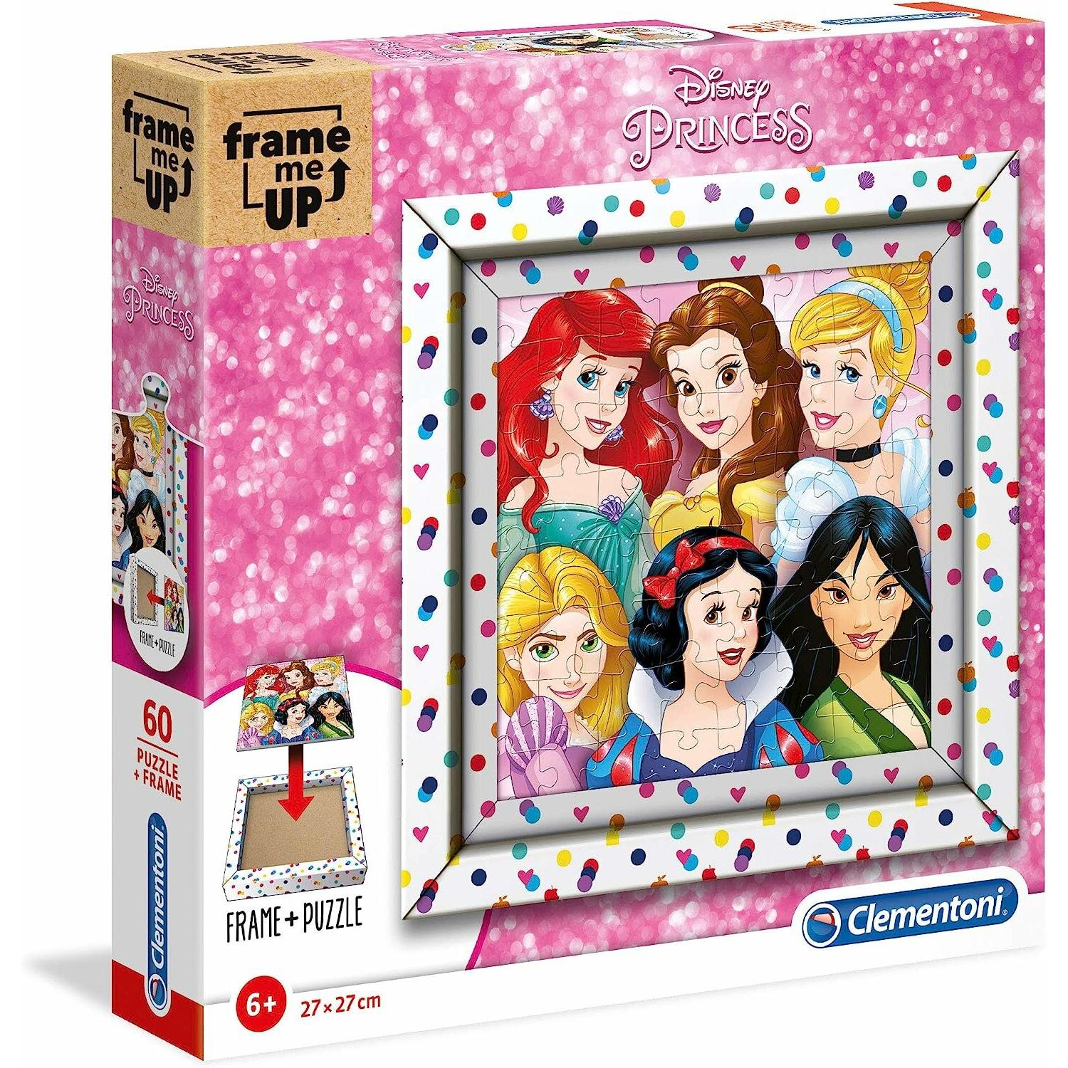 Clementoni Rahmen-Puzzle 60 tlg, Princess (60 Teile)
