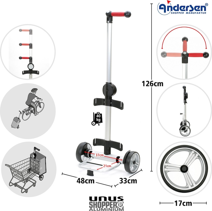 Produktbild Andersen Einkaufswagen Unus Oli.P 2.0