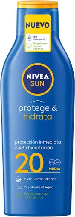 Produktbild NIVEA SUN PROTEGE&HIDRATA leche SPF20 200 ml (Sonnenmilch, SPF 20, 200 ml)