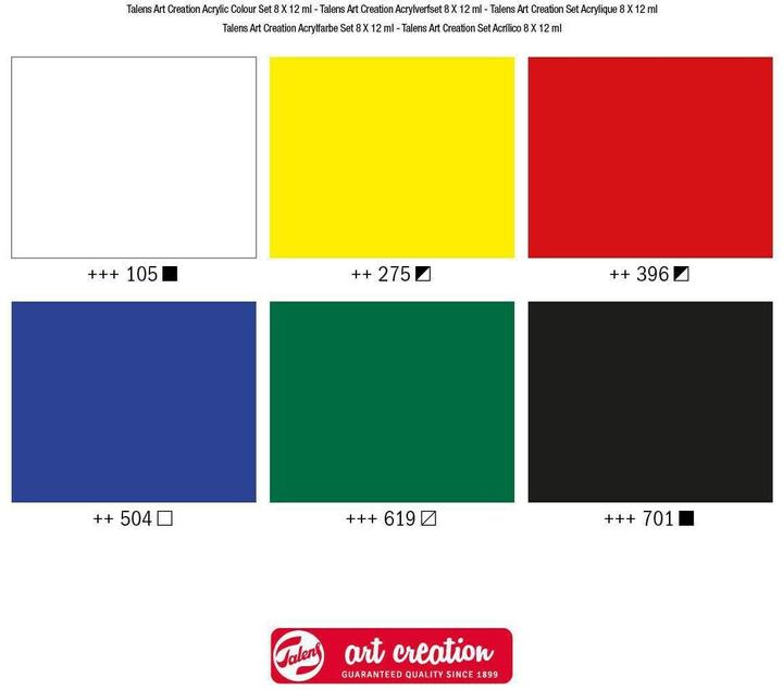 Produktbild Talens Acrylfarbe 6er-Set (75 ml)