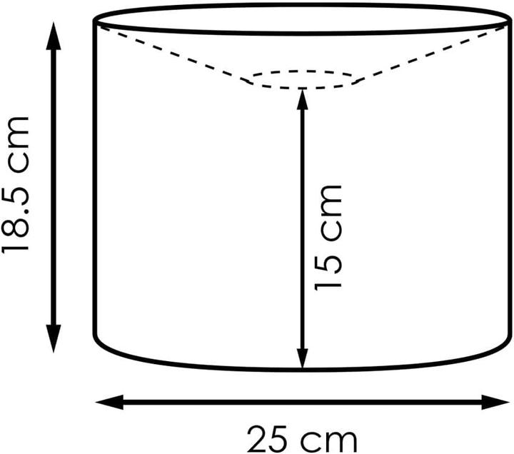 Produktbild Home Collection Stoff-Lampenschirm Zylinder 25cm