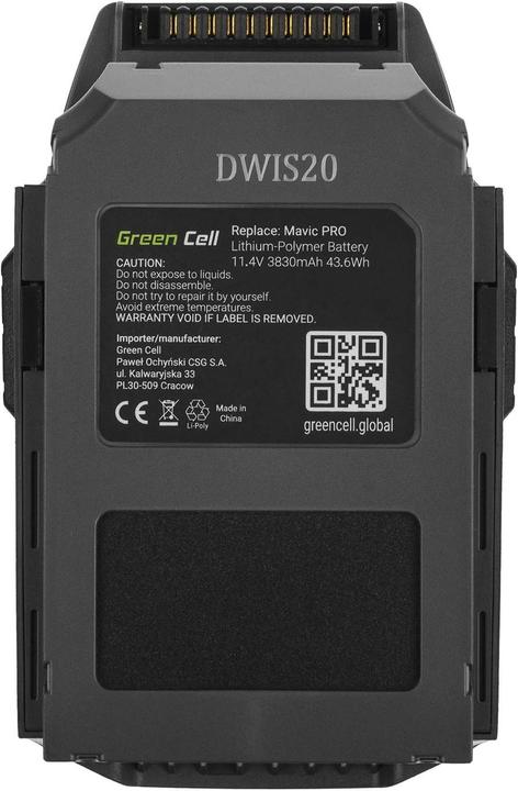 Produktbild GreenCell DJI04 Bauteil für Kameradrohnen Akku (Drohnen Akku, DJI Mavic Pro)