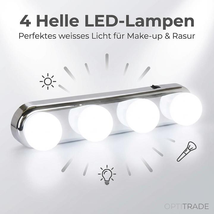 Produktbild Spiegelleuchte Mit 4 Lichtern