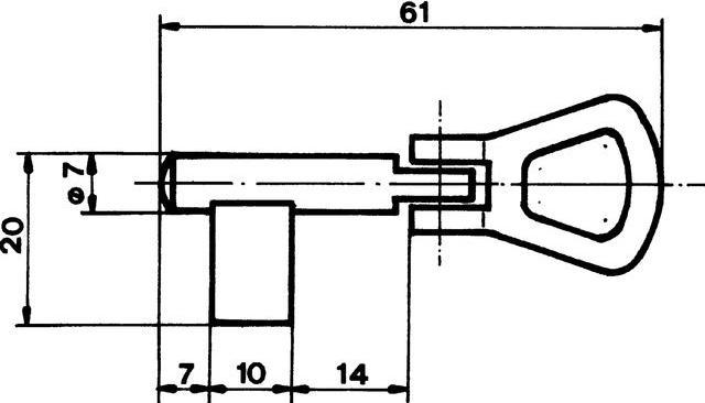 Image du produit MSL Clé à molette SCHÄNIS 7351 (Cylindre de fermeture)