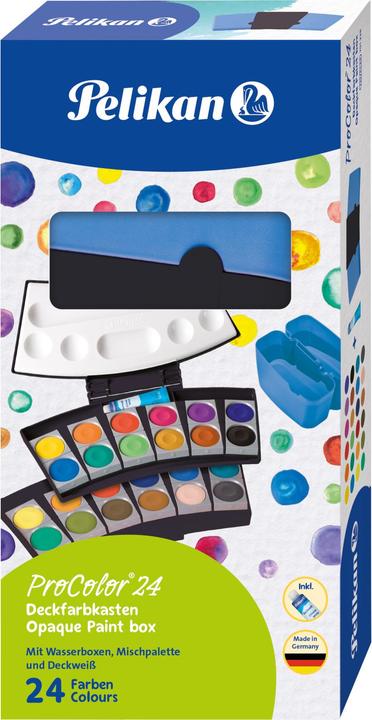 Actual product image Pelikan Opaque ink fountain ProColor 735, 24 colours, black/blue (24 ml)