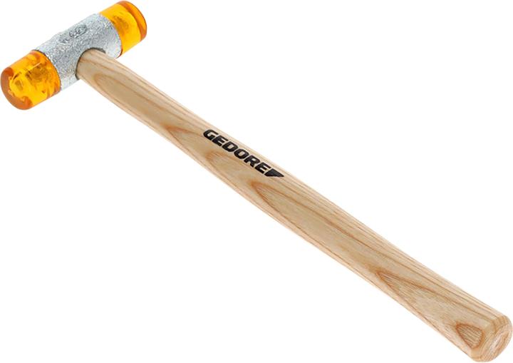 Actual product image Gedore Plastic mallet, Ø 22 mm, Replaceable heads made of cellulose acetate, Robust ash handle (157 g)