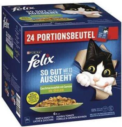 Produktbild Felix Fleisch mit Gemüse (Adult, 24 Stk., 2040 g)