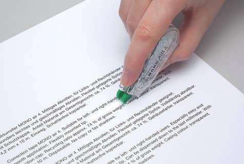 Actual product image Tombow Correction roller "MONO air", 4.2 mm x 10 m