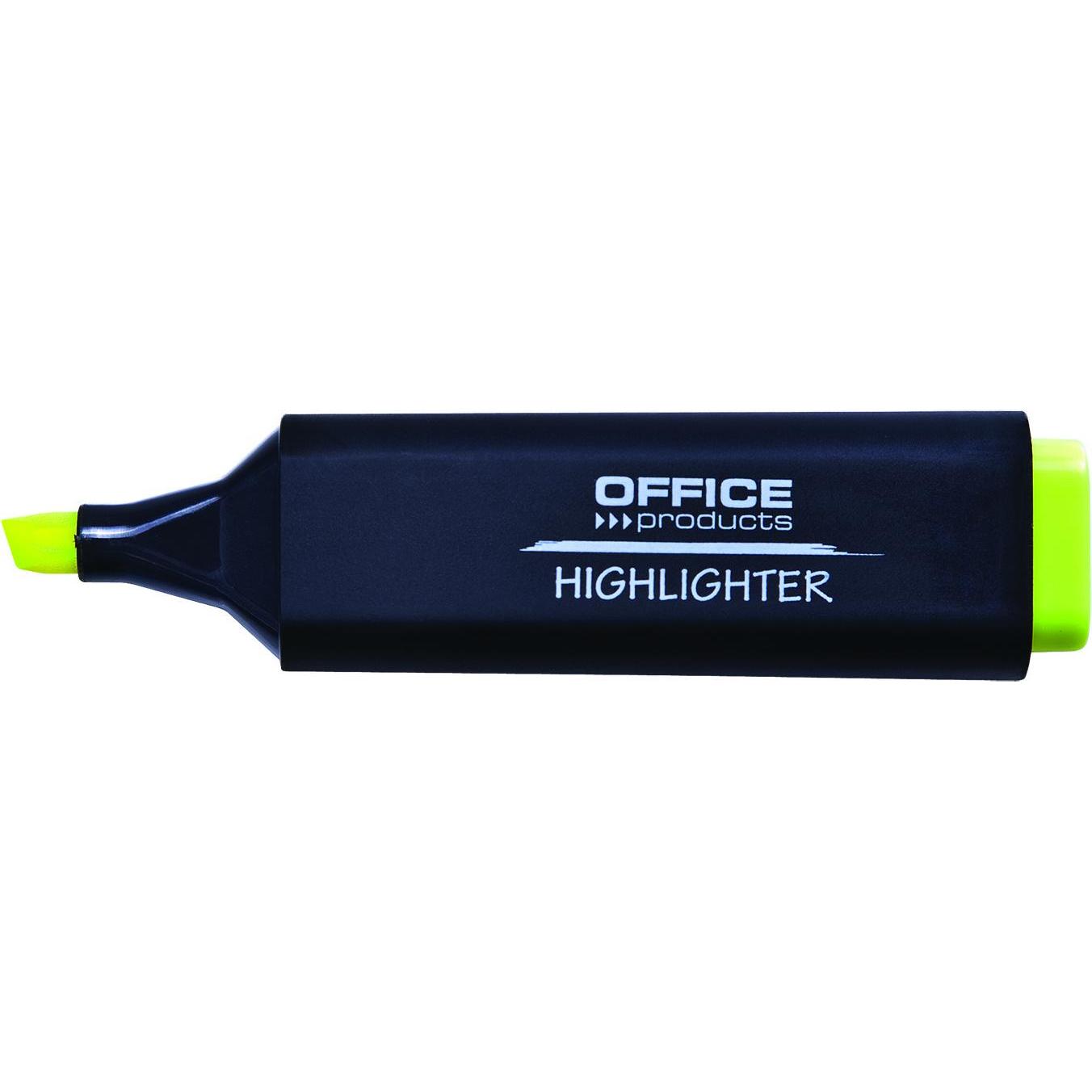 Office Products, Evidenziatori, Evidenziatore, 1-5 mm (linea), giallo