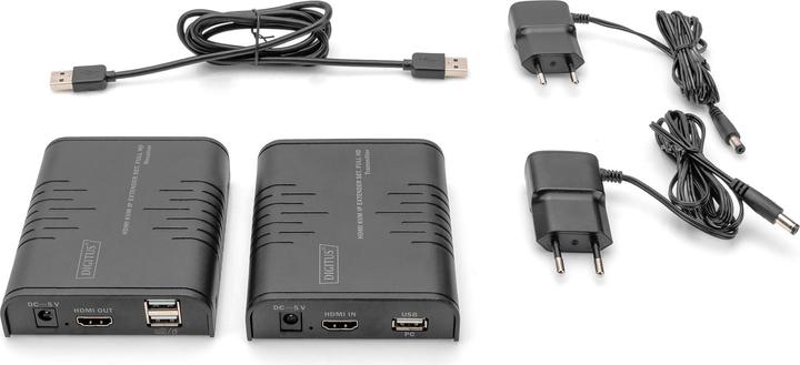 Actual product image Digitus IP KVM Extender Set, 120 m point-to-multipoint, 1080p/60Hz