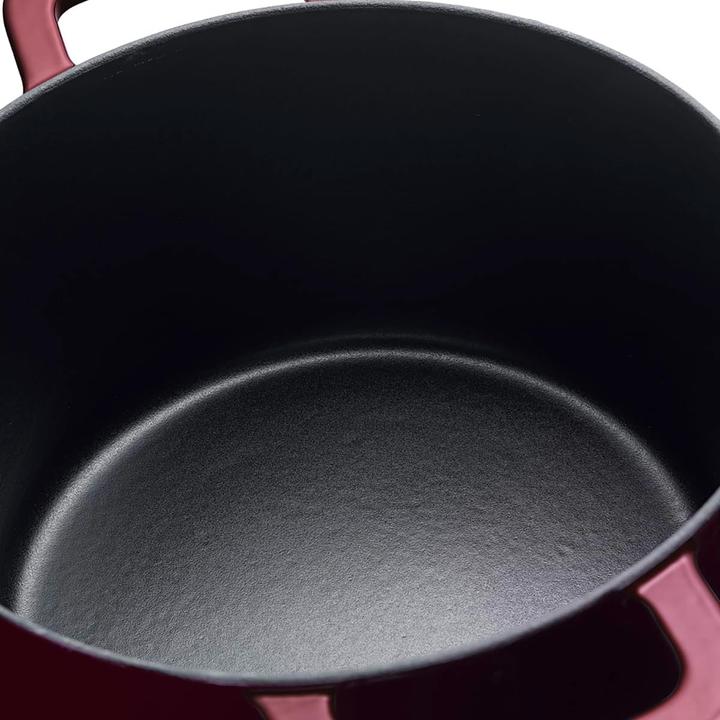 Produktbild Fissler Bräter Gusseisen rund, Burgunder rot (Bräter + Schmortopf, Kochtopf, Gusseisen, 20 x 15 cm)
