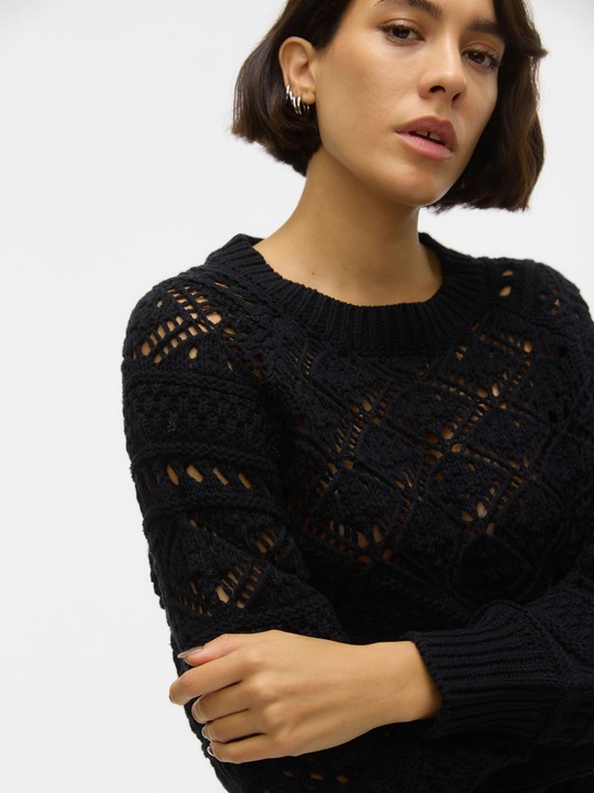Immagine prodotto Vero Moda Maglia con scollo rotondo e maniche a palloncino (S)