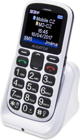 Image du produit Aligator A321 gris senior, blanc phone senior (1.80", 2G)