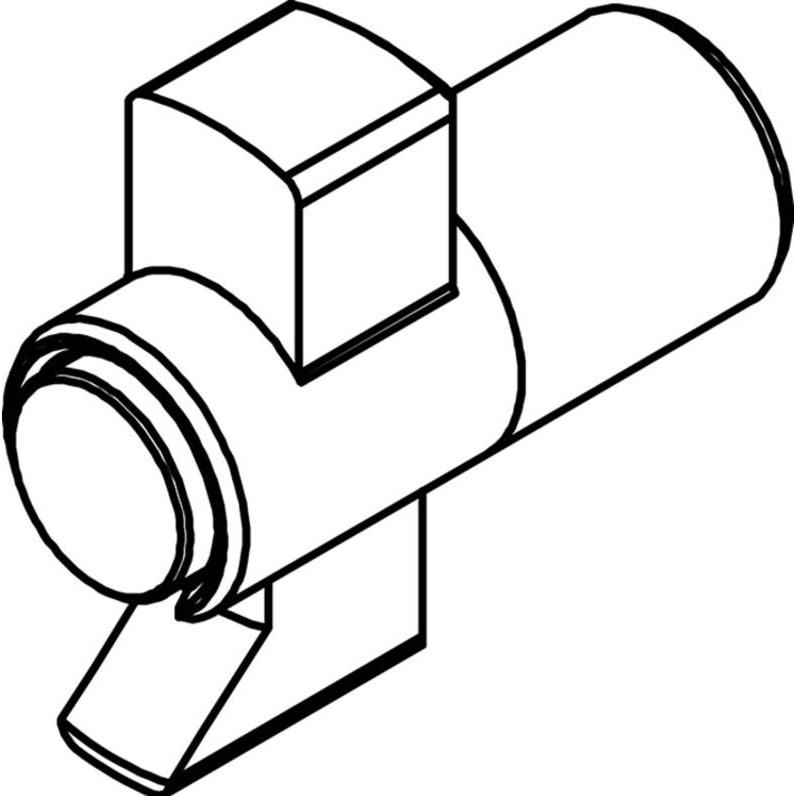 Kaba, Türschloss + Schliesszylinder, Kupplung standard Drehknopfzylinder Modular (Drehknopfzylinder)