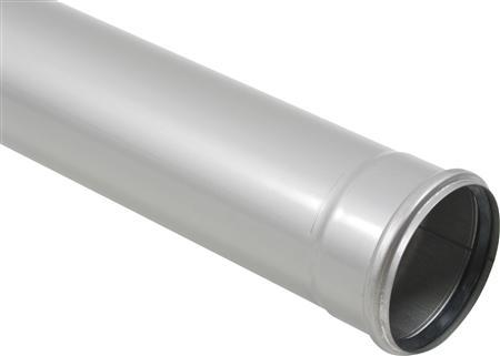 Produktbild Blücher afl.rør 1 mf.50X500mm - m.O-ring. RF AISI 304.Alm RF stål