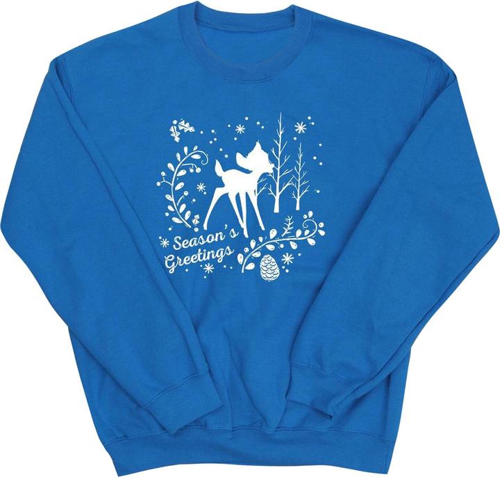 Actual product image Disney Mens Bambi Christmas Greetings Sweatshirt (L)